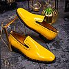 Pantofi Loafers de barbati galbeni
