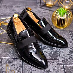 piele neagra lacuita-P1632-Pantofi