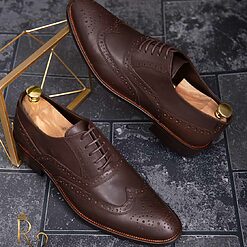 Pantofi de barbati maro din piele naturala P1286 3