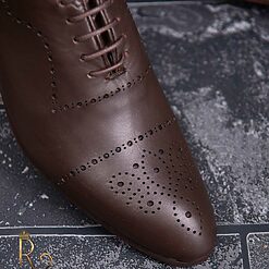 Pantofi de barbati maro piele naturala P1297 3