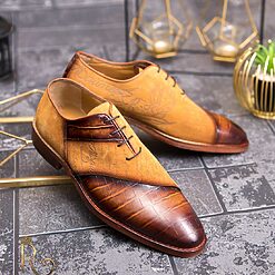 Pantofi eleganti de barbati din piele naturala Maro P1591 3