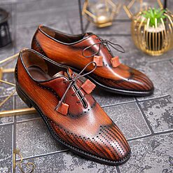 Pantofi eleganti de barbati din piele naturala Maro P1604 2