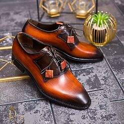 Maro patinat - P1582-Pantofi