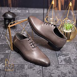 Pantofi eleganti de barbati din piele naturala Maroniu gravat P1564 3