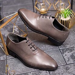 Pantofi eleganti de barbati din piele naturala Maroniu gravat P1564 4