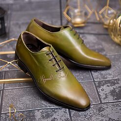 Verde gravat - P1566-Pantofi