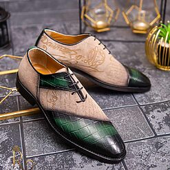 Pantofi eleganti de barbati din piele naturala VerdeBej P1587 3