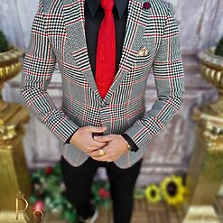 Sacou de barbati croiala Slim Fit SC604 2