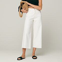 Sinsay - Blugi scurți high waist - Ivory-Collection > all > jeans
