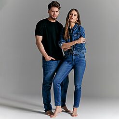 Sinsay - Blugi skinny cu talie medie - Albastru-Collection > all > jeans