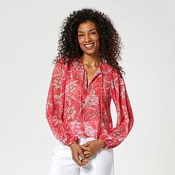 Sinsay - Bluză cu șnur decorativ - Roz-Collection > all > blouses