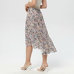 Sinsay - Fustă midi cu imprimeu floral - Multicolor-Collection > all > skirts