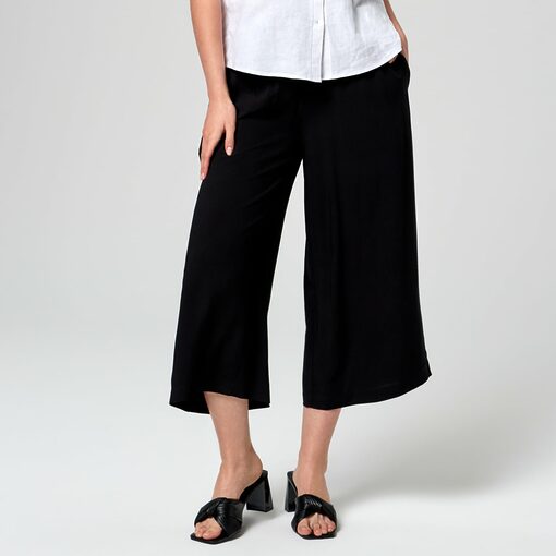 Sinsay - Pantaloni high waist loose - Negru-Collection > all > trousers