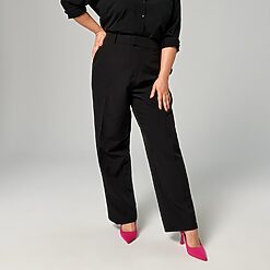 Sinsay - Pantaloni la dungă - Negru-Collection > all > trousers