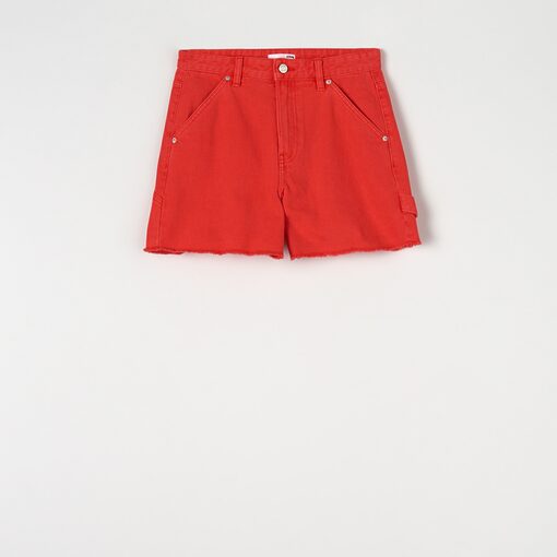 Sinsay - Pantaloni scurți din bumbac - Oranj-Collection > all > shorts