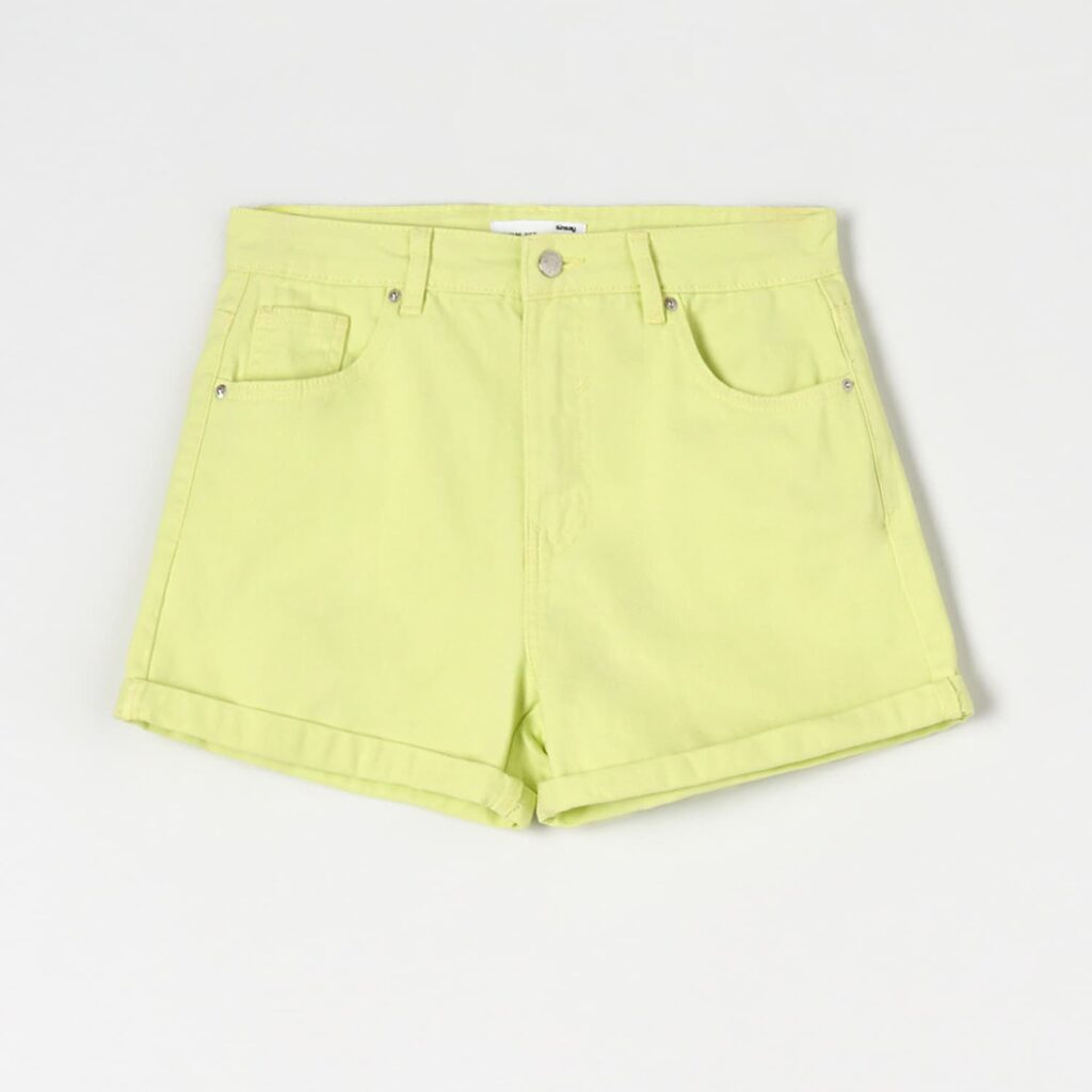 Sinsay - Pantaloni scurți din denim - Galben-Collection > all > shorts