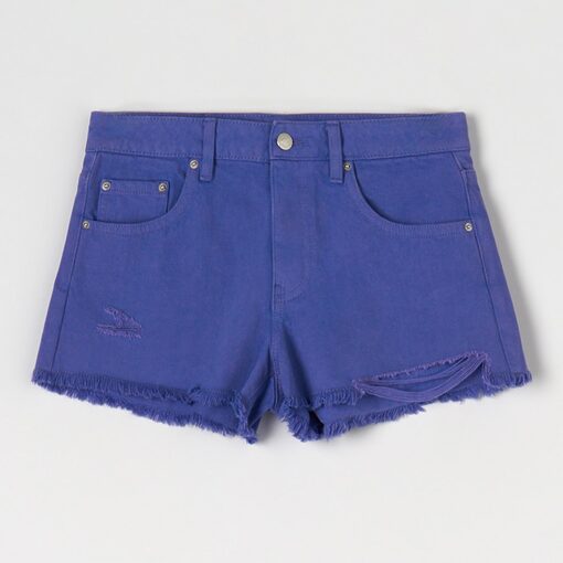 Sinsay - Pantaloni scurți din denim - Violet-Collection > all > shorts
