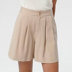 Sinsay - Pantaloni scurți din stofă - Bej-Collection > all > shorts