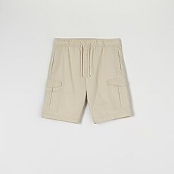 Sinsay - Pantaloni scurți din stofă - Ivory-For him > clothes > shorts