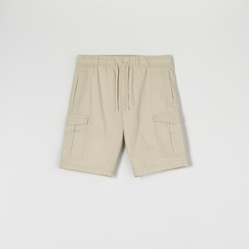 Sinsay - Pantaloni scurți din stofă - Ivory-For him > clothes > shorts