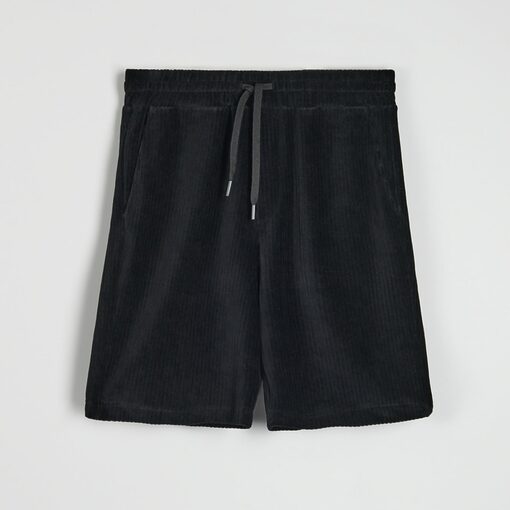 Sinsay - Pantaloni scurți din stofă - Negru-For him > clothes > shorts