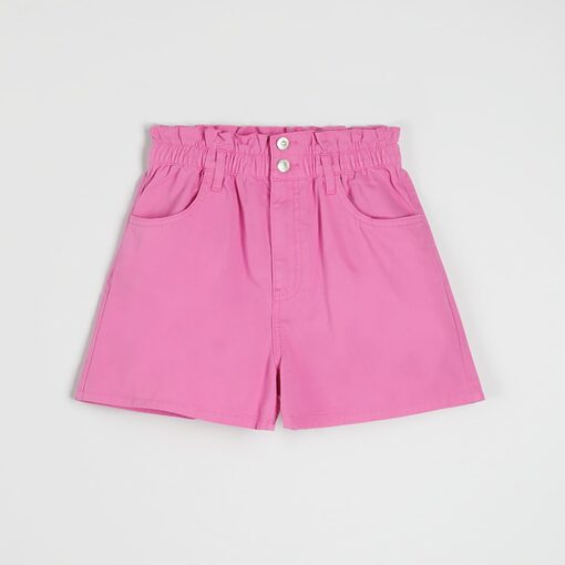 Sinsay - Pantaloni scurți paperbag - Roz-Collection > all > shorts