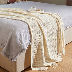 Sinsay - Pătură - Ivory-Home > decor > bedspreads and blankets