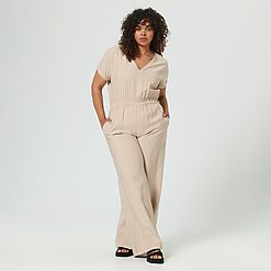 Sinsay - Pijama întreagă - Bej-Collection > all > jumpsuits