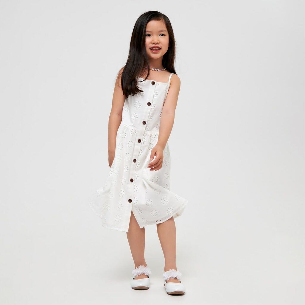 Sinsay - Rochie - Alb-Kids > kid girl > dresses
