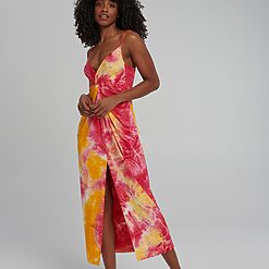 Sinsay - Rochie midi cu efect tie-dye - Multicolor-Collection > all > dresses