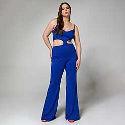 Sinsay - Salopetă cu bretele subțiri - Albastru-Collection > all > jumpsuits