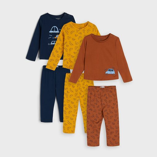 Sinsay - Set de 3 pijamale - Bleumarin-Baby > baby boy > multipacks