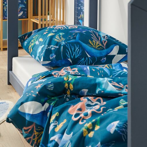 Sinsay - Set lenjerie de pat din bumbac - Albastru-Home > kids room > bed linen