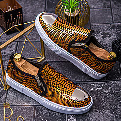 Piele șarpe aurie – AD215-Adidasi/Tenisi