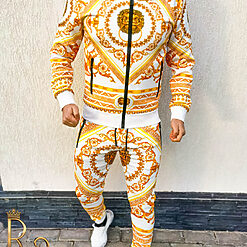 Trening Sport de barbati Alb cu imprimeu auriu URBAN MEN TG96 4