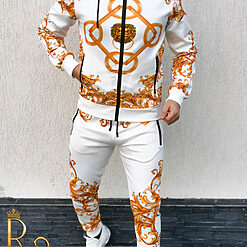 Trening Sport de barbati Alb cu imprimeu auriu URBAN MEN TG98 4