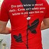 Tricou barbati slim fit rosu NEW COLLECTION- TR142-Reduceri