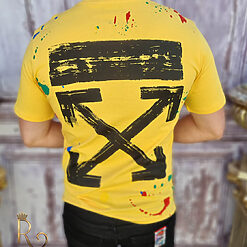 Galben cu imprimeu - TR1040-Tricouri