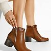 Botine dama camel Otura-Botine cu toc-Botine cu toc
