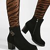 Botine dama negre Arraiasa-Botine cu toc-Botine cu toc