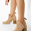 Botine de toamna Duquesa kaki-Botine cu toc-Botine cu toc
