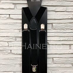 Bretele barbati negre ZR A4898-Accesorii > Bretele