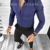 Camasa barbati bleumarin slim fit B8412 W19-4.1 E-Camasi barbati