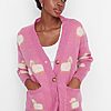 Cardigan dama Lamb roz-Cardigane dama-Cardigane dama
