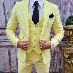 Vesta cu nasturi aurii si Pantalon - C3845-Costume