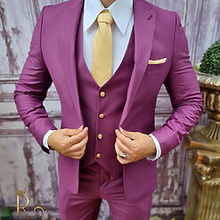 Vesta cu nasturi aurii si Pantalon - C3837-Costume