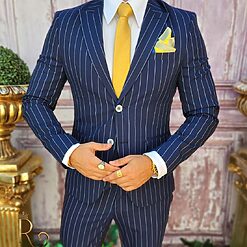 Bleumarin cu dungi albe