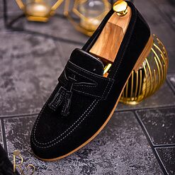 catifea cu ciucuri - P1728-Pantofi