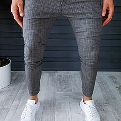 Pantaloni barbati kaki smart casual ZR P18028 D7-3-Pantaloni > Pantaloni casual