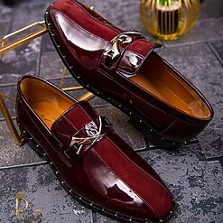 Pantofi Loafers de barbati bordo
